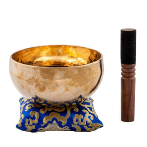 The Sunset Bowl: Handmade 6 Inch Polished Bronze Singing Bowl From Nepal