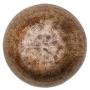 The Ancient Self Ohm: Om Mani Padme Hum Handmade Singing Bowl 6 inch