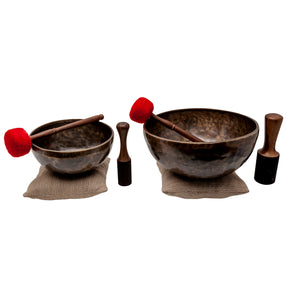 The Saturn Bowl Large 9 Inch Handmade Bronze Singing Bowl From Nepal
