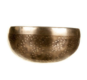 The Tree of Life Bowl: 6 Inch Handmade Bronze Singing Bowl From Nepal Limited Design