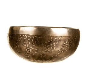 The Tree of Life Bowl: 6 Inch Handmade Bronze Singing Bowl From Nepal Limited Design