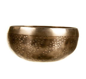 The Tree of Life Bowl: 6 Inch Handmade Bronze Singing Bowl From Nepal Limited Design