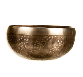 The Tree of Life Bowl: 6 Inch Handmade Bronze Singing Bowl From Nepal Limited Design