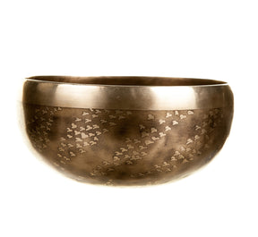 The Tree of Life Bowl: 6 Inch Handmade Bronze Singing Bowl From Nepal Limited Design