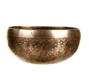 The Tree of Life Bowl: 6 Inch Handmade Bronze Singing Bowl From Nepal Limited Design