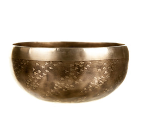 The Tree of Life Bowl: 6 Inch Handmade Bronze Singing Bowl From Nepal Limited Design