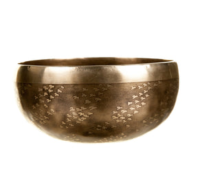 The Tree of Life Bowl: 6 Inch Handmade Bronze Singing Bowl From Nepal Limited Design